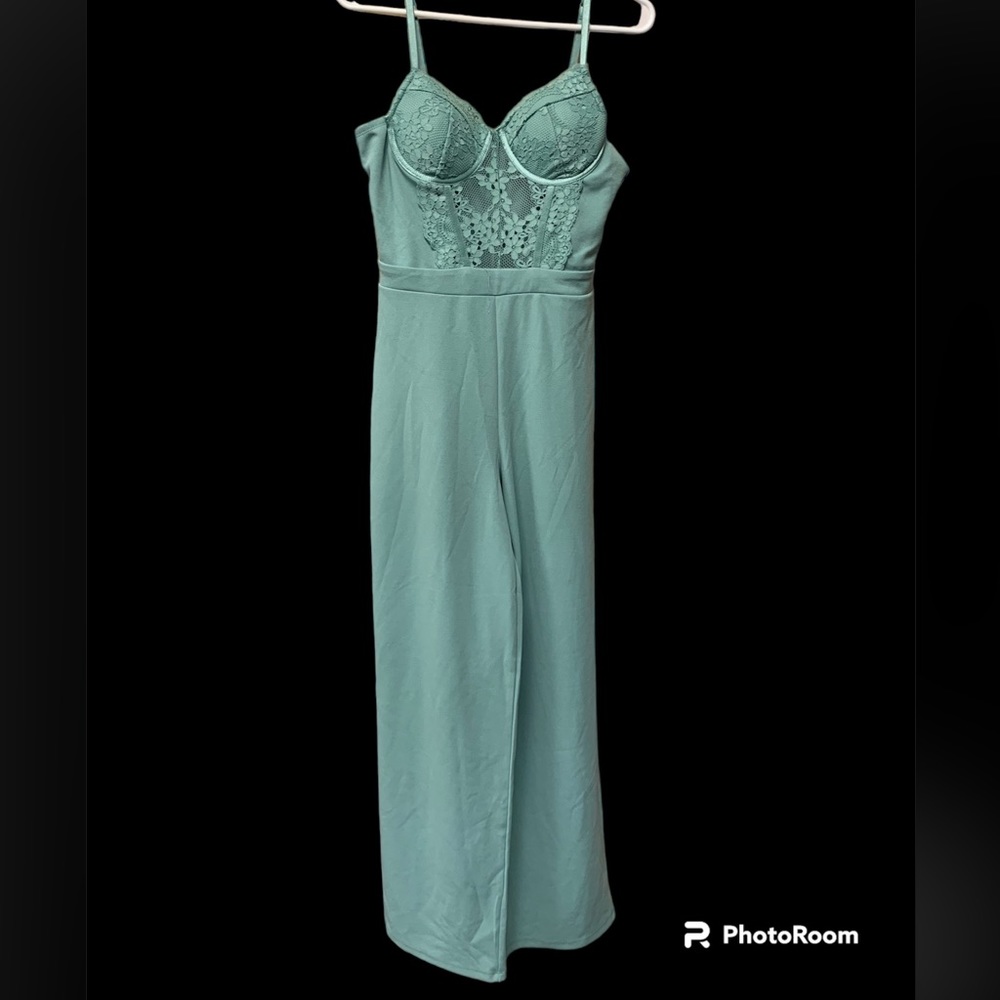 Iris sleeveless open back jumpsuit.
